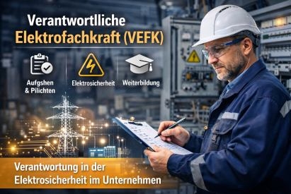 Verantwortliche Elektrofachkraft (VEFK): Verantwortung für Elektrosicherheit im Unternehmen
